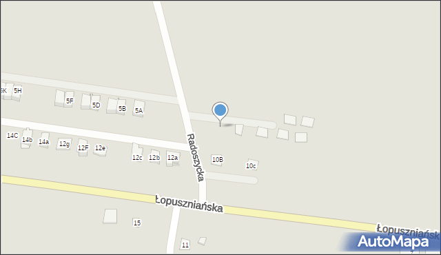 Kielce, Radoszycka, 8a, mapa Kielc