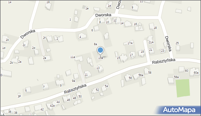 Klucze, Rabsztyńska, 13a, mapa Klucze