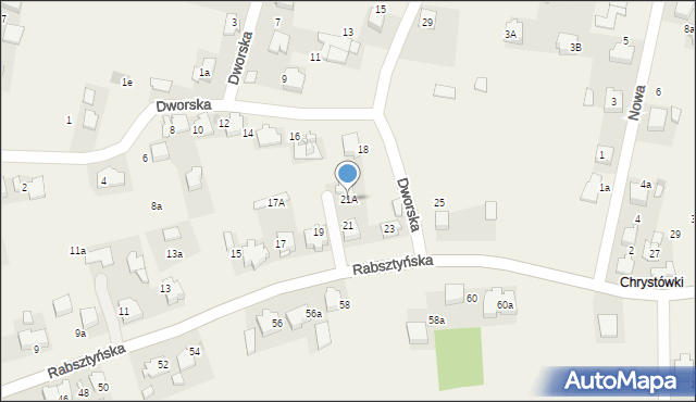 Klucze, Rabsztyńska, 21A, mapa Klucze