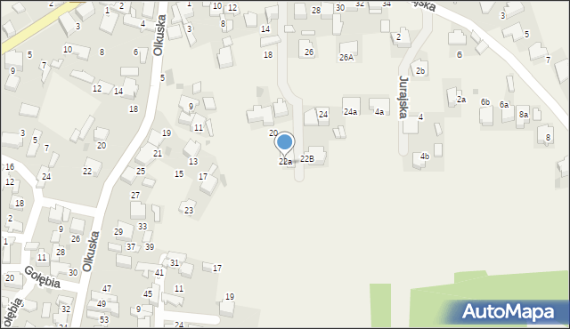 Klucze, Rabsztyńska, 22a, mapa Klucze
