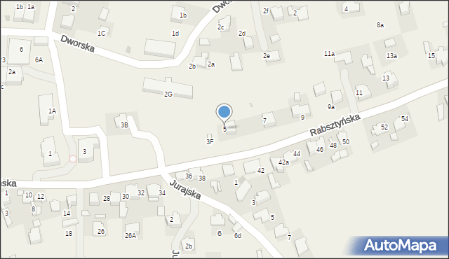 Klucze, Rabsztyńska, 5, mapa Klucze