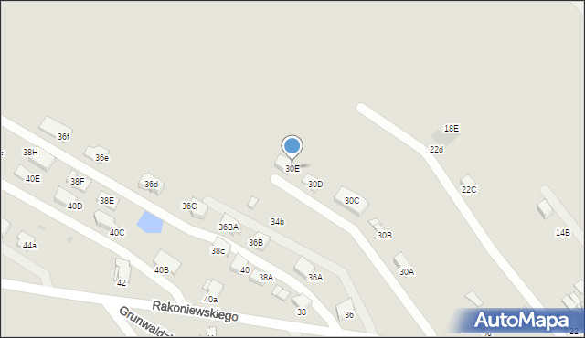 Knurów, Rakoniewskiego Walentego, 30E, mapa Knurów