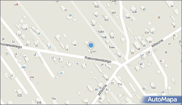 Knurów, Rakoniewskiego Walentego, 4, mapa Knurów