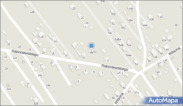 Knurów, Rakoniewskiego Walentego, 4a, mapa Knurów