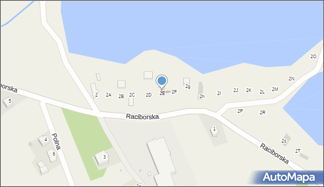 Kobylice, Raciborska, 2E, mapa Kobylice