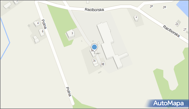 Kobylice, Raciborska, 3b, mapa Kobylice