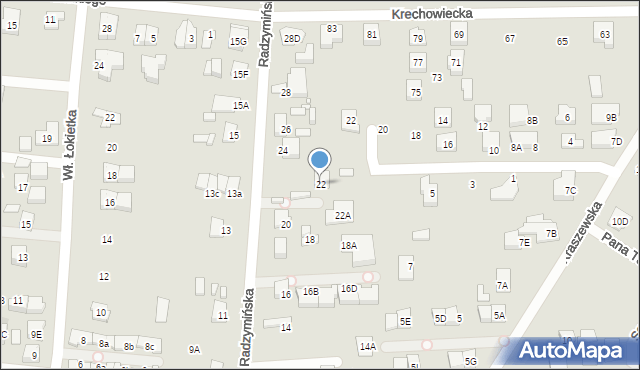 Kobyłka, Radzymińska, 22, mapa Kobyłka