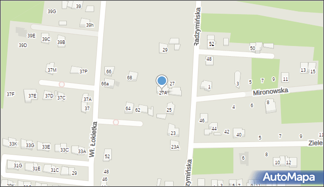 Kobyłka, Radzymińska, 27A, mapa Kobyłka
