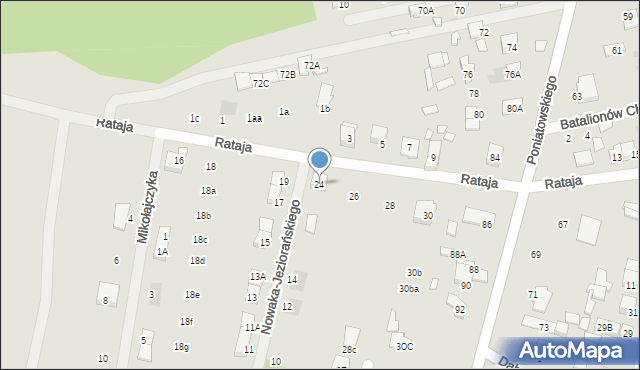 Kobyłka, Rataja Macieja, 24, mapa Kobyłka