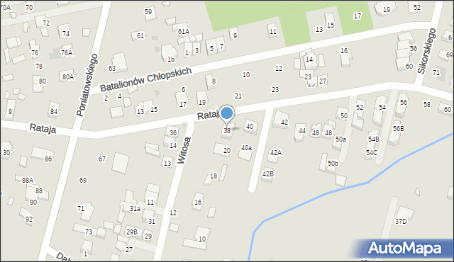 Kobyłka, Rataja Macieja, 38, mapa Kobyłka