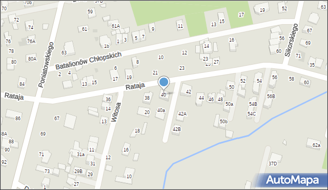 Kobyłka, Rataja Macieja, 40, mapa Kobyłka