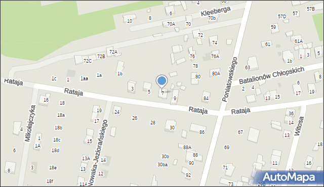 Kobyłka, Rataja Macieja, 7, mapa Kobyłka