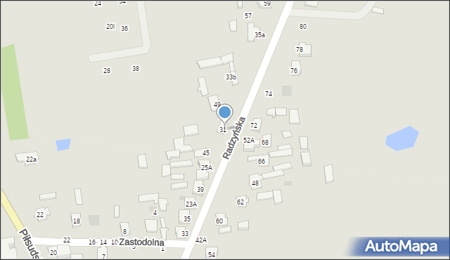 Kock, Radzyńska, 47, mapa Kock