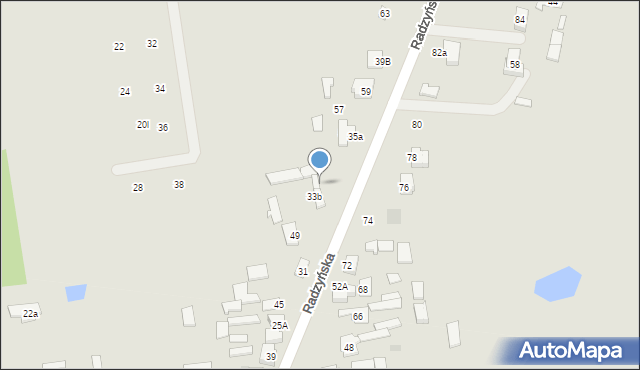 Kock, Radzyńska, 53, mapa Kock