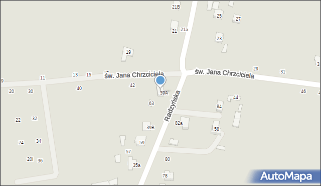 Kock, Radzyńska, 65, mapa Kock