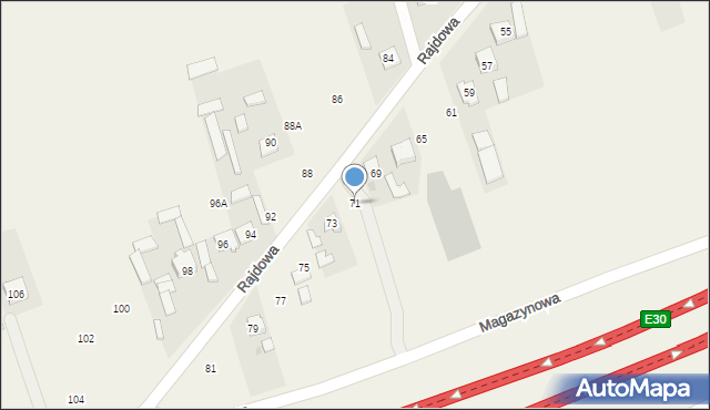 Konotopa, Rajdowa, 71, mapa Konotopa
