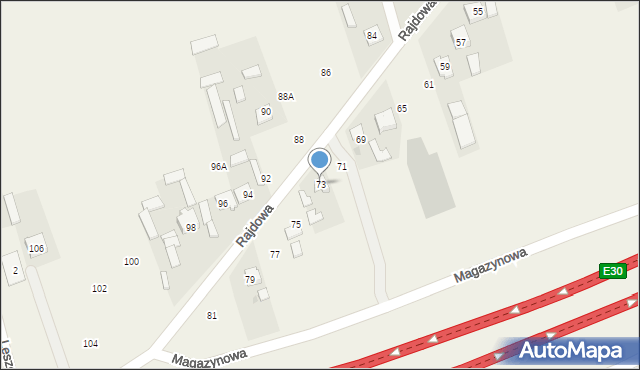 Konotopa, Rajdowa, 73, mapa Konotopa