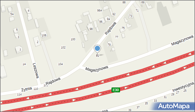 Konotopa, Rajdowa, 81, mapa Konotopa