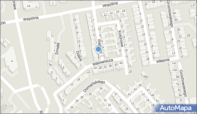 Koszalin, Radości, 1, mapa Koszalina