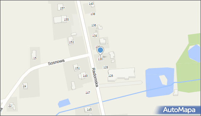 Kowala-Kolonia, Radomska, 130, mapa Kowala-Kolonia