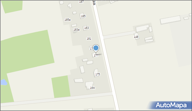 Kowala-Kolonia, Radomska, 177, mapa Kowala-Kolonia