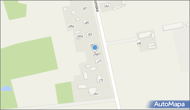 Kowala-Kolonia, Radomska, 179, mapa Kowala-Kolonia