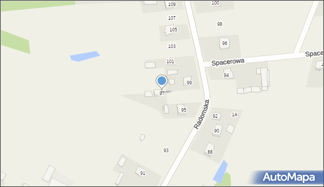 Kowala-Kolonia, Radomska, 97, mapa Kowala-Kolonia