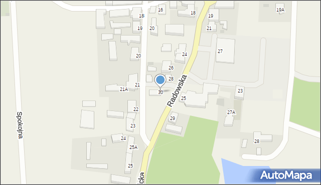 Kowalów, Radowska, 30, mapa Kowalów