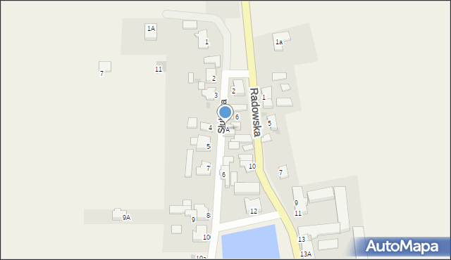 Kowalów, Radowska, 4A, mapa Kowalów