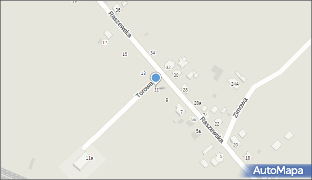 Kutno, Raszewska, 11, mapa Kutno