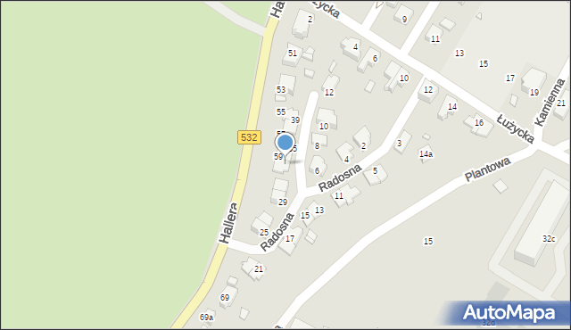 Kwidzyn, Radosna, 33, mapa Kwidzyn