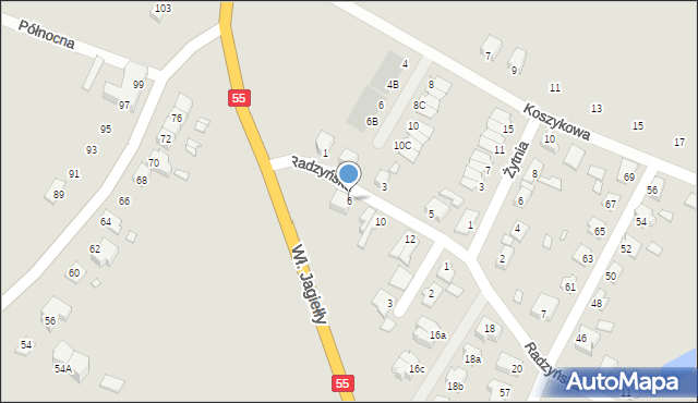 Kwidzyn, Radzyńska, 6, mapa Kwidzyn
