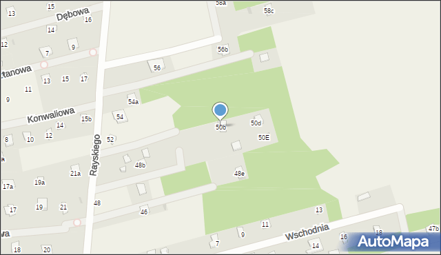 Łacha, Rayskiego Ludomiła, gen., 50b, mapa Łacha