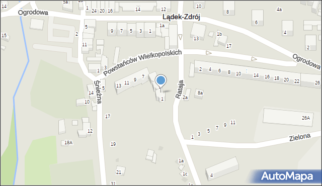 Lądek-Zdrój, Rataja Macieja, 3, mapa Lądek-Zdrój