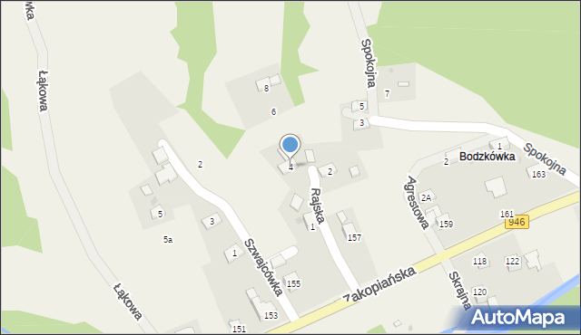 Las, Rajska, 4, mapa Las