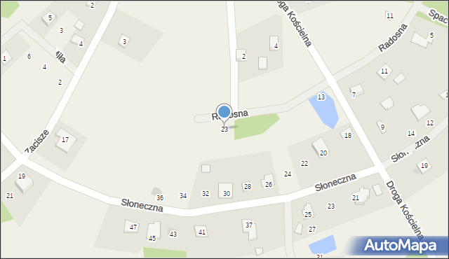 Leoncin, Radosna, 23, mapa Leoncin