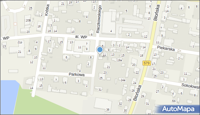 Leszno, Raczkowskiego Jana, ks., 17, mapa Leszno