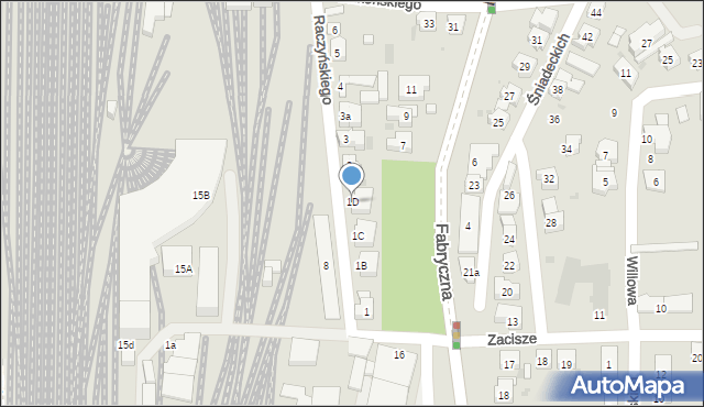 Leszno, Raczyńskiego Edwarda, 1D, mapa Leszno