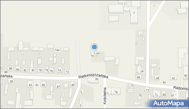 Lgota Wielka, Radomszczańska, 70a, mapa Lgota Wielka
