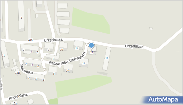 Libiąż, Ratowników Górniczych, 14, mapa Libiąż