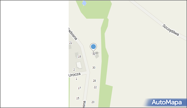 Linowiec, Radosna, 32, mapa Linowiec