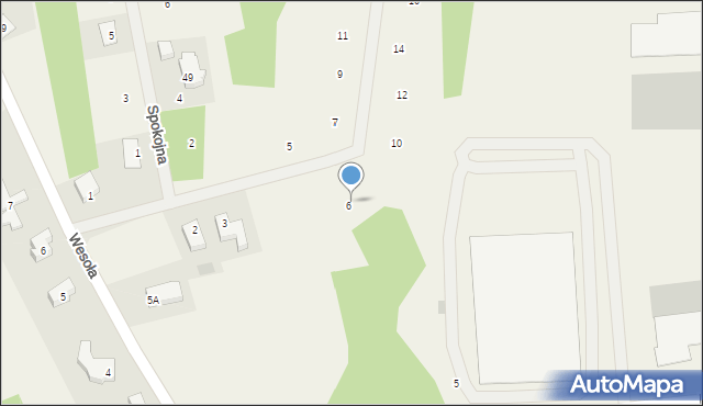 Linowiec, Radosna, 8, mapa Linowiec