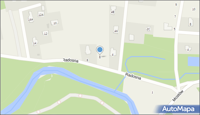 Lipowo, Radosna, 6, mapa Lipowo