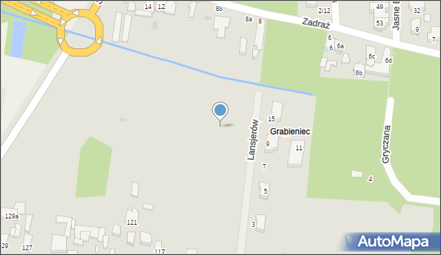 Łódź, Rąbieńska, 115bn, mapa Łodzi