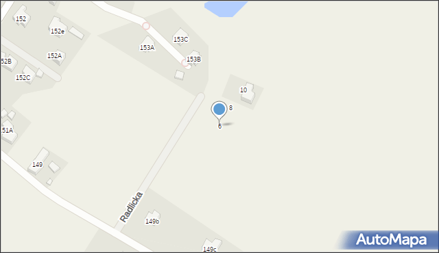 Łomnica, Radlicka, 6, mapa Łomnica