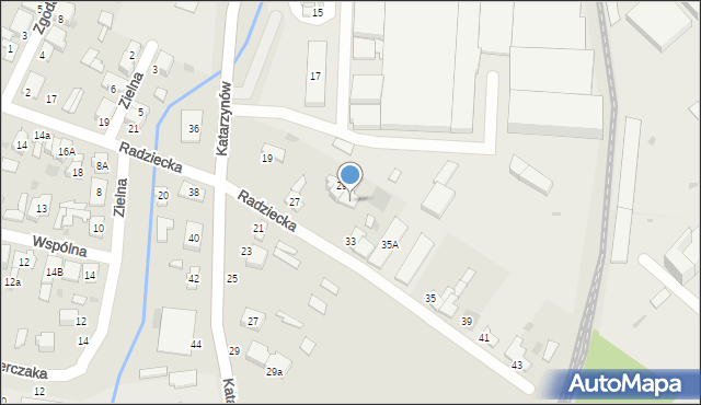 Łowicz, Radziecka, 31, mapa Łowicza