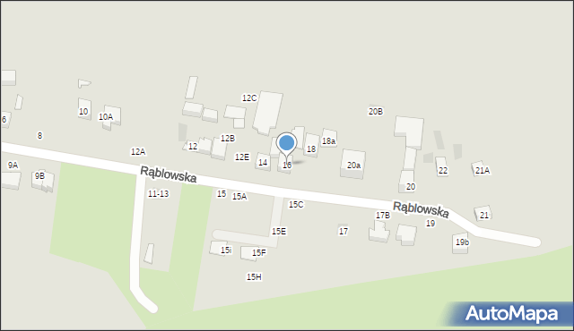 Lublin, Rąblowska, 16, mapa Lublina