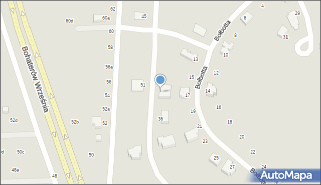 Lublin, Raginisa Władysława, mjr., 34, mapa Lublina