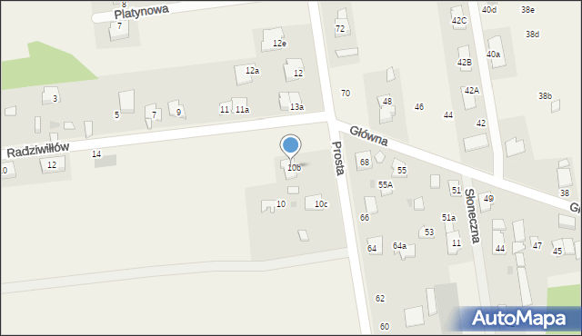 Ludwinowo Zegrzyńskie, Radziwiłłów, 10B, mapa Ludwinowo Zegrzyńskie