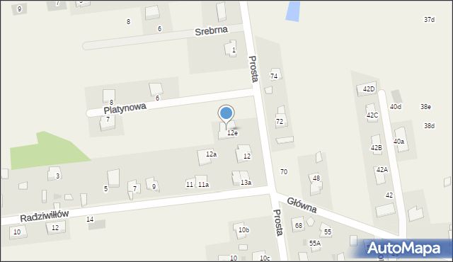 Ludwinowo Zegrzyńskie, Radziwiłłów, 12E, mapa Ludwinowo Zegrzyńskie